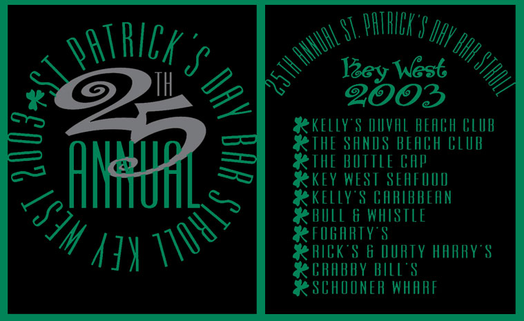 2003 St. Patrick's Day Bar Stroll T-Shirt