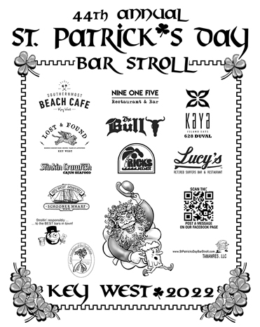 st patricks day bar stroll key west 2025