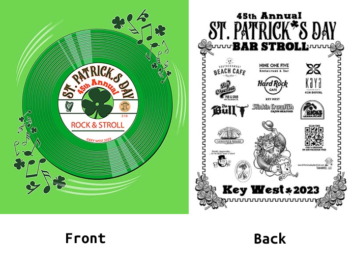 2023 St. Patrick's Day Bar Stroll T-Shirt