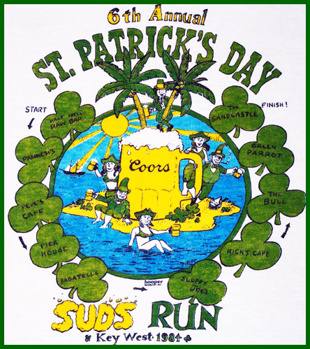 1984 St. Patrick's Day Bar None Suds Run T-Shirt