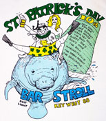 1988 St. Patrick's Day Bar Stroll T-Shirt
