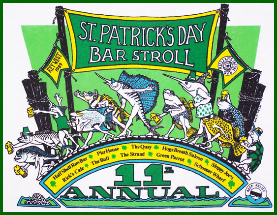 1989 St. Patrick's Day Bar None Suds Run T-Shirt