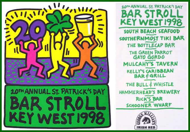 1998 St. Patrick's Day Bar None Suds Run T-Shirt