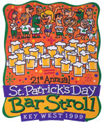 1999 St. Patrick's Day Bar Stroll T-Shirt
